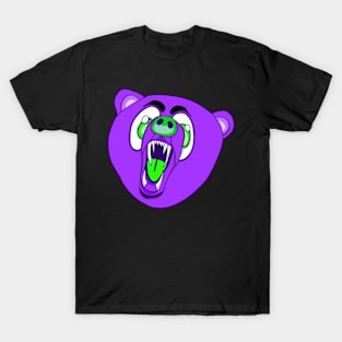 Purple and Green Bear T-Shirt